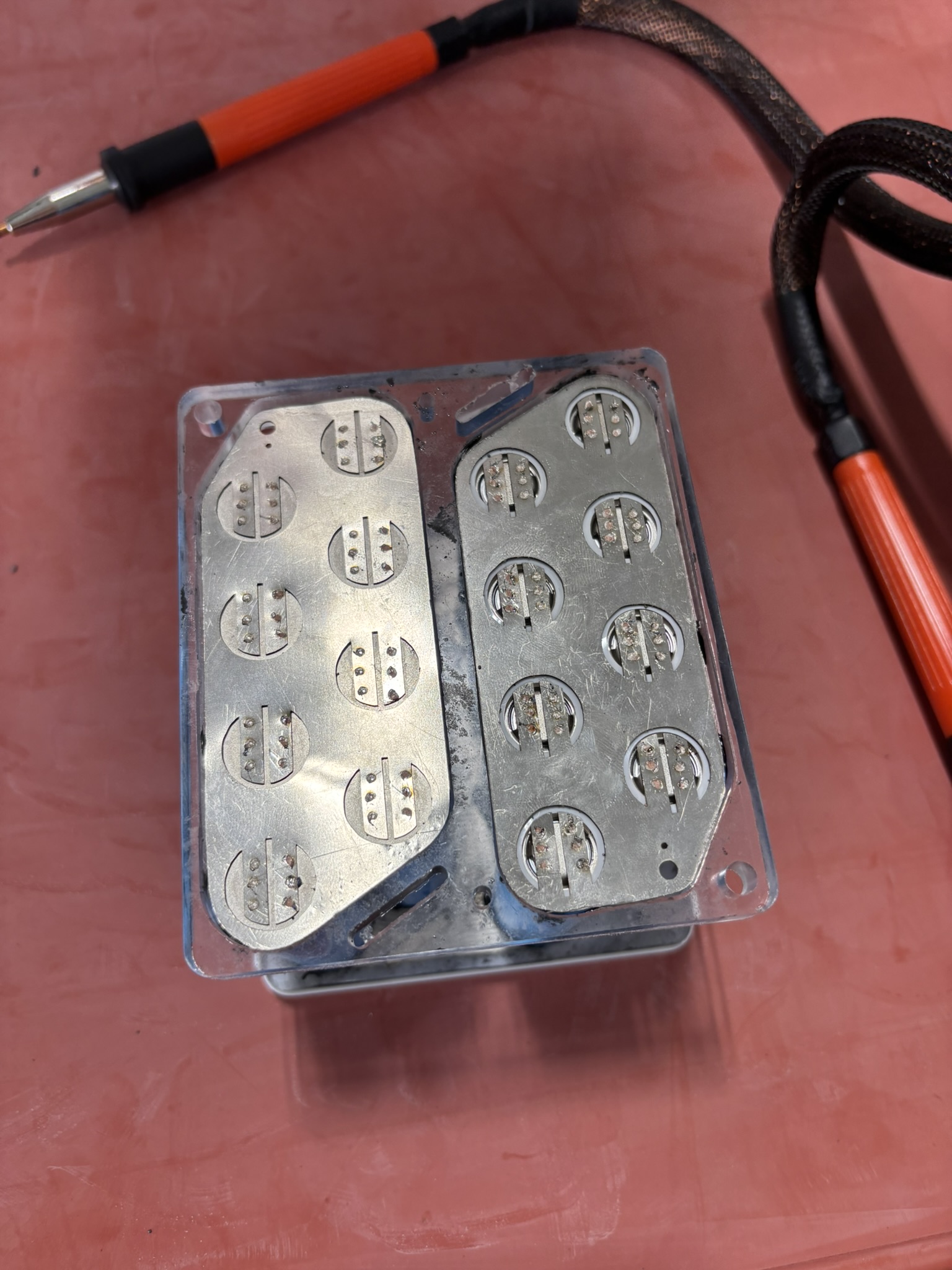 One of the battery modules I helped assemble.